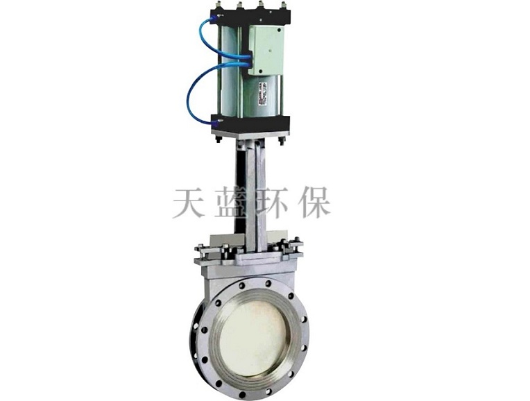 Pz673f-10 pneumatic knife gate valve