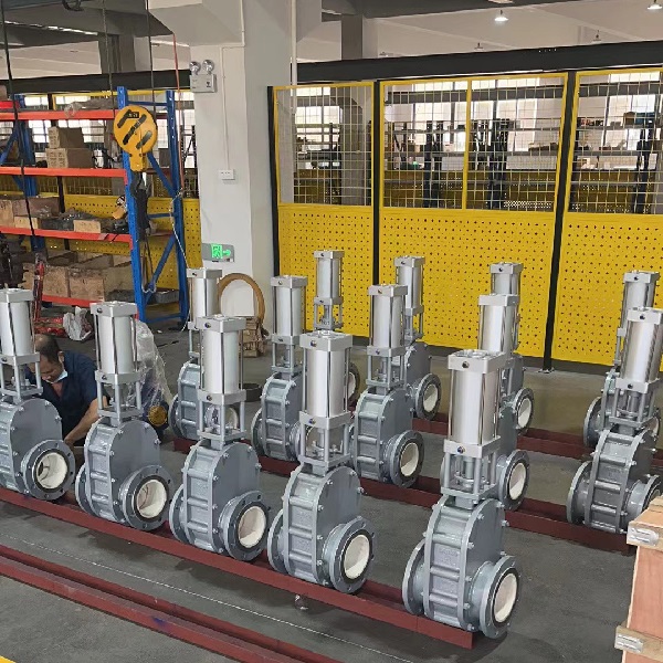 气动陶瓷双闸板阀成功案例